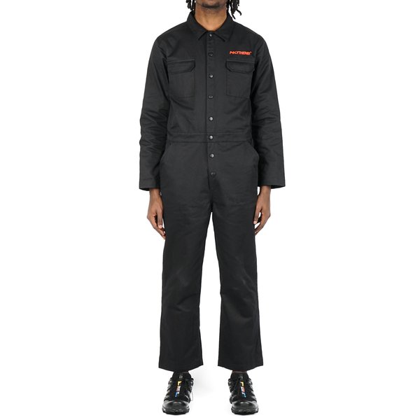 POLYTHENE* OPTICS BOILER SUIT - BLACK/RED POLYTHENE* OPTICS BOILER SUIT - BLACK/RED