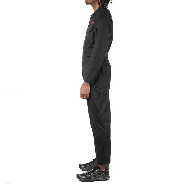 POLYTHENE* OPTICS BOILER SUIT - BLACK/RED POLYTHENE* OPTICS BOILER SUIT - BLACK/RED