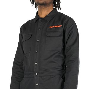 POLYTHENE* OPTICS BOILER SUIT - BLACK/RED POLYTHENE* OPTICS BOILER SUIT - BLACK/RED
