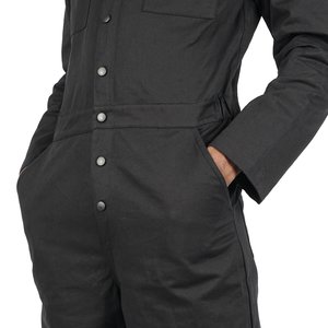 POLYTHENE* OPTICS BOILER SUIT - BLACK/RED POLYTHENE* OPTICS BOILER SUIT - BLACK/RED