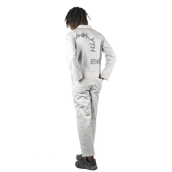 POLYTHENE* OPTICS Boiler Suit - White/Light Grey POLYTHENE* OPTICS Boiler Suit - White/Light Grey