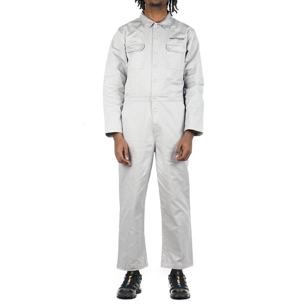 POLYTHENE* OPTICS Boiler Suit - White/Light Grey POLYTHENE* OPTICS Boiler Suit - White/Light Grey