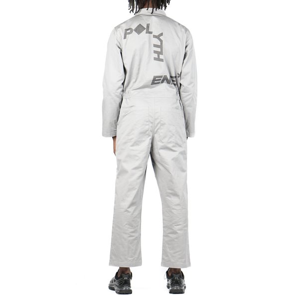 POLYTHENE* OPTICS Boiler Suit - White/Light Grey POLYTHENE* OPTICS Boiler Suit - White/Light Grey
