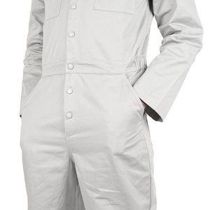 POLYTHENE* OPTICS Boiler Suit - White/Light Grey POLYTHENE* OPTICS Boiler Suit - White/Light Grey