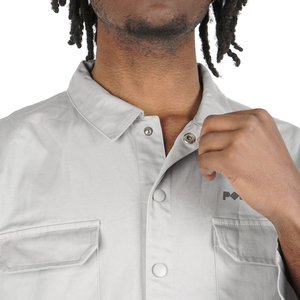 POLYTHENE* OPTICS Boiler Suit - White/Light Grey POLYTHENE* OPTICS Boiler Suit - White/Light Grey