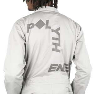 POLYTHENE* OPTICS Boiler Suit - White/Light Grey POLYTHENE* OPTICS Boiler Suit - White/Light Grey