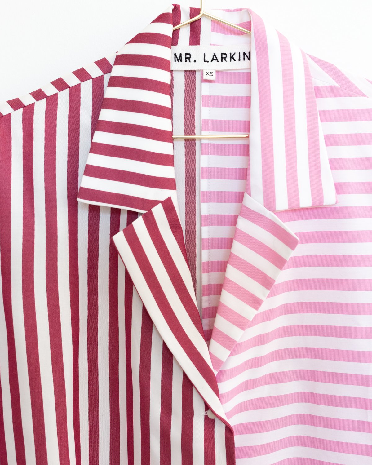 Mr. Larkin Reagan Shirt - Split Stripe - Image 4 of 5