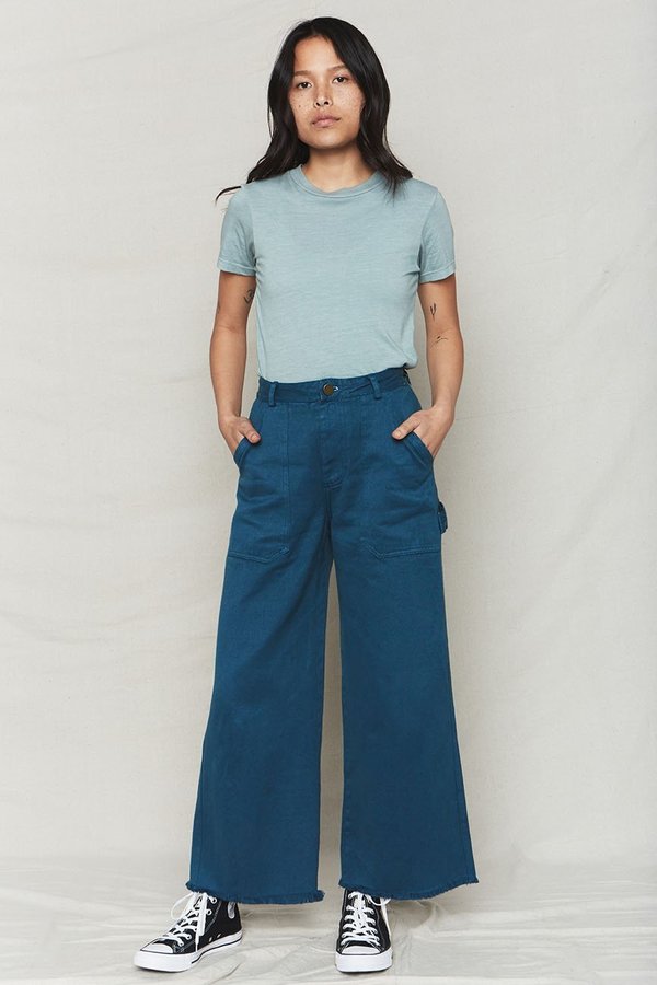 back beat rags Hemp Utility Pants - Ocean back beat rags Hemp Utility Pants - Ocean