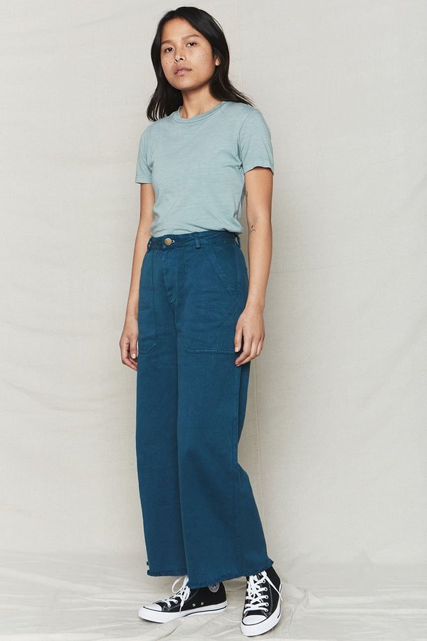 back beat rags Hemp Utility Pants - Ocean back beat rags Hemp Utility Pants - Ocean