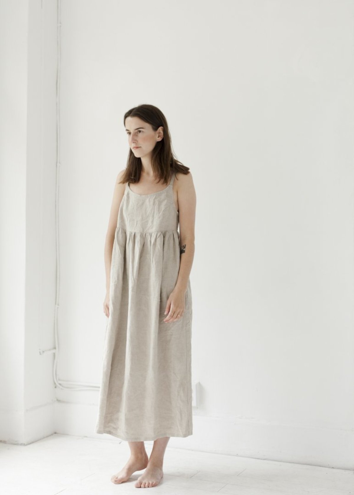 Bees and Bones Saska Dress - Natural Linen - Image 1 of 4