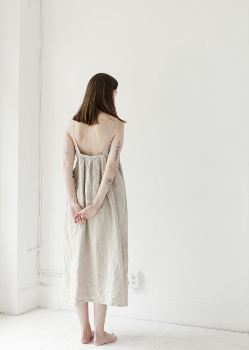 Bees and Bones Saska Dress - Natural Linen