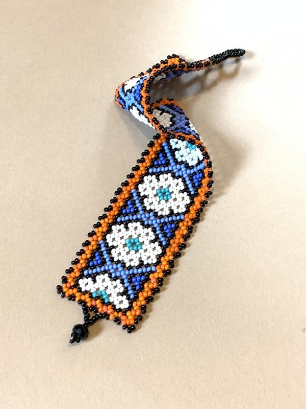 Myths of Creation Huichol Beaded Mexican Bracelet on Garmentory