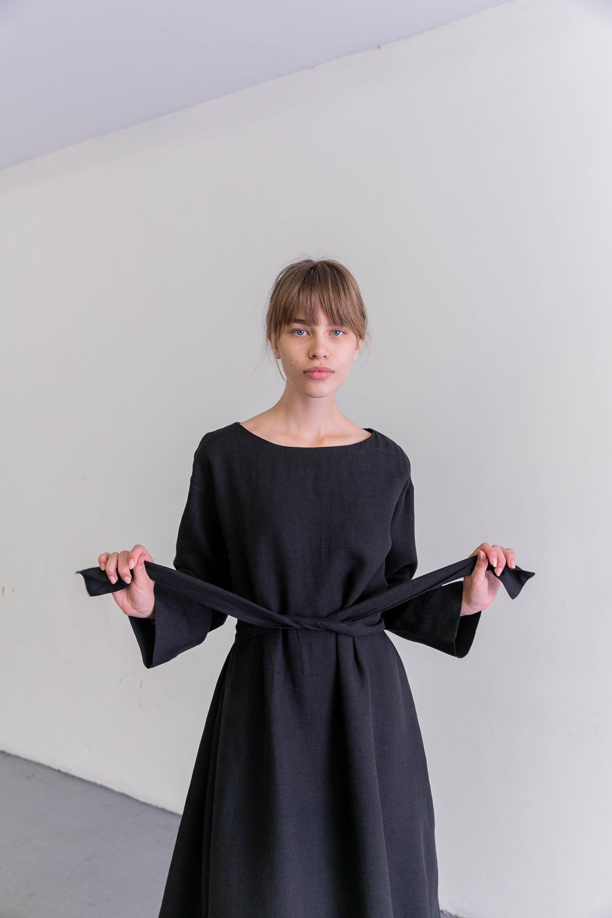 muji black dress I'm So Excited Oversized Dress main image 0