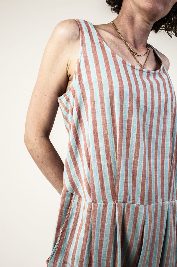 F O L D Jumpsuit - Mint Stripe F O L D Jumpsuit - Mint Stripe