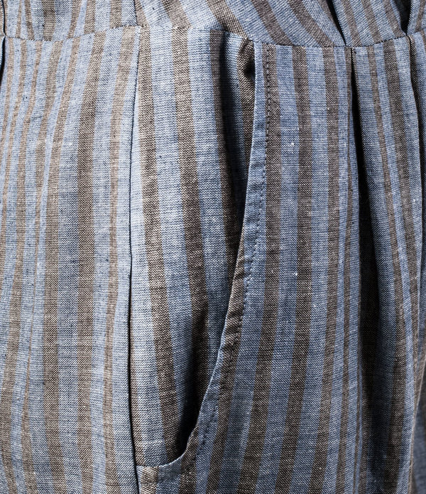 F O L D Jumpsuit - Navy Stripe F O L D Jumpsuit - Navy Stripe