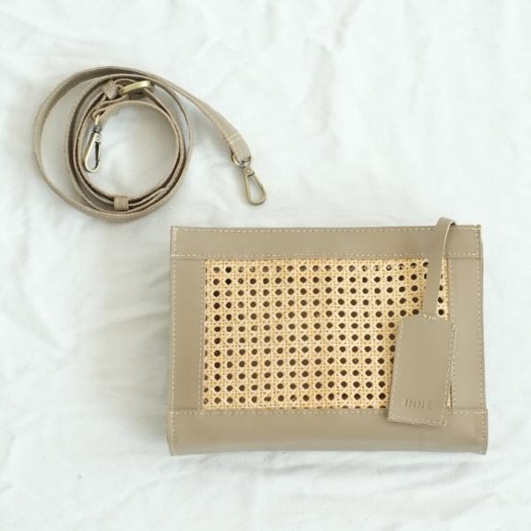 INNÉ Studios Sia Clutch Sling - Taupe INNÉ Studios Sia Clutch Sling - Taupe