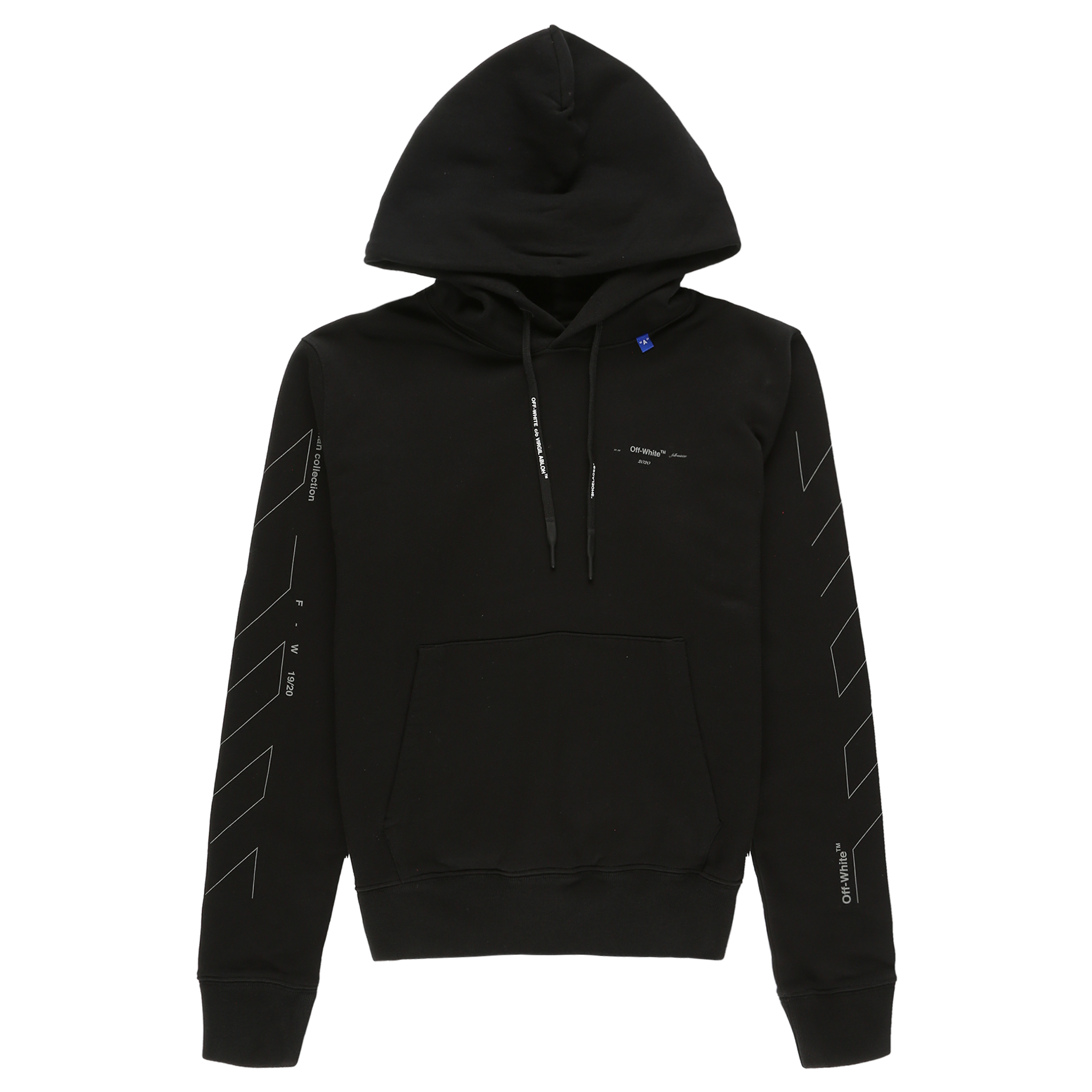 Off white diagonal unfinished hoodie Clearance