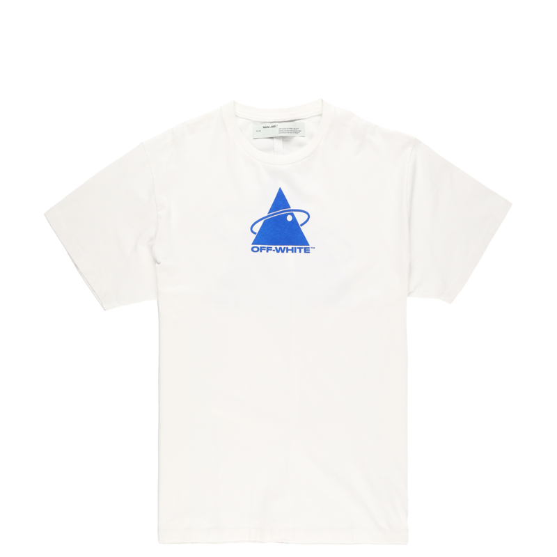 Off-White　オフホワイト　Triangle Planet　長袖Tシャツ Off-White Triangle Planet Oversized T-Shirt - White/Blue