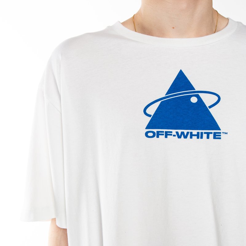 Off-White Triangle Planet Oversized T-Shirt - White/Blue