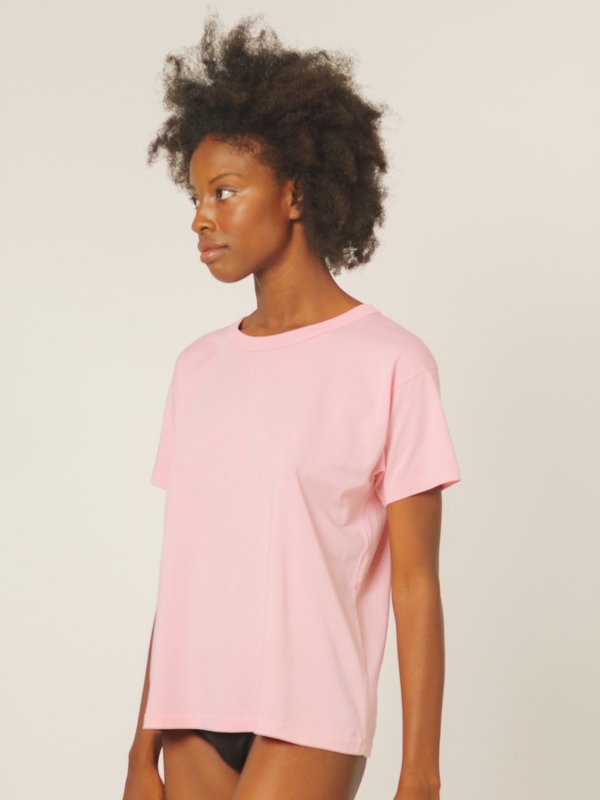 Calder Blake Joaquin Boyfriend Tee - Grapefruit Pink Calder Blake Joaquin Boyfriend Tee - Grapefruit Pink