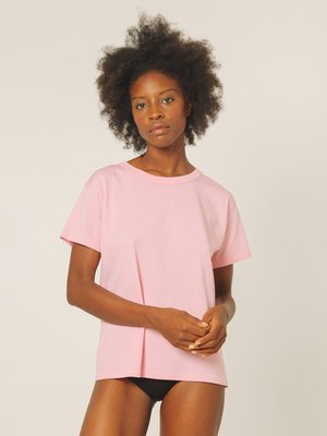 Calder Blake Joaquin Boyfriend Tee - Grapefruit Pink Calder Blake Joaquin Boyfriend Tee - Grapefruit Pink