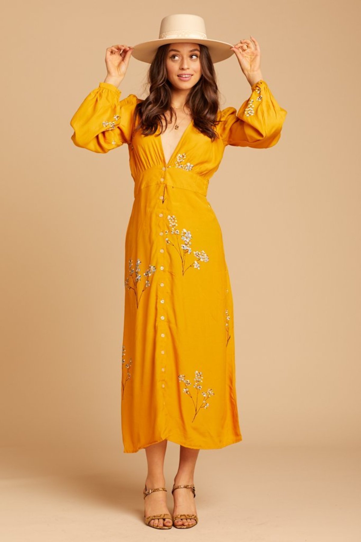 Rue Stiic Elliot Midi Dress - Blossom | Garmentory