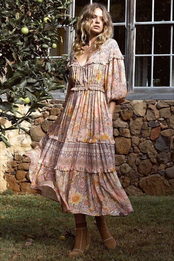 Spell Amethyst Gown - Blush