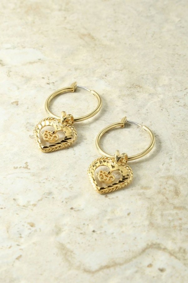 Vanessa Mooney Adorar Heart Earrings - Gold Vanessa Mooney Adorar Heart Earrings - Gold