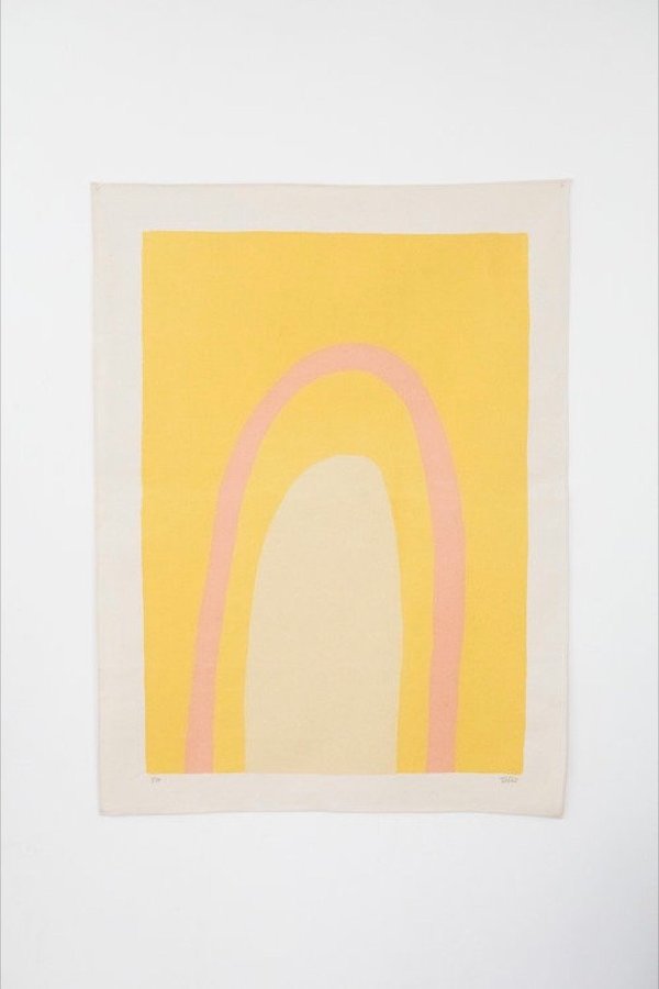 Upton Ellipse Canvas Print - Gold Upton Ellipse Canvas Print - Gold