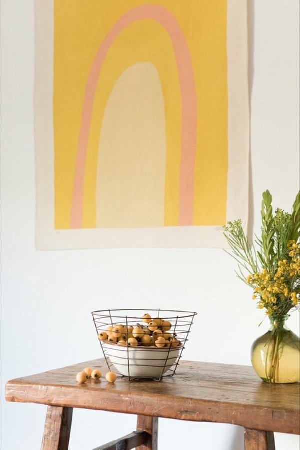 Upton Ellipse Canvas Print - Gold Upton Ellipse Canvas Print - Gold