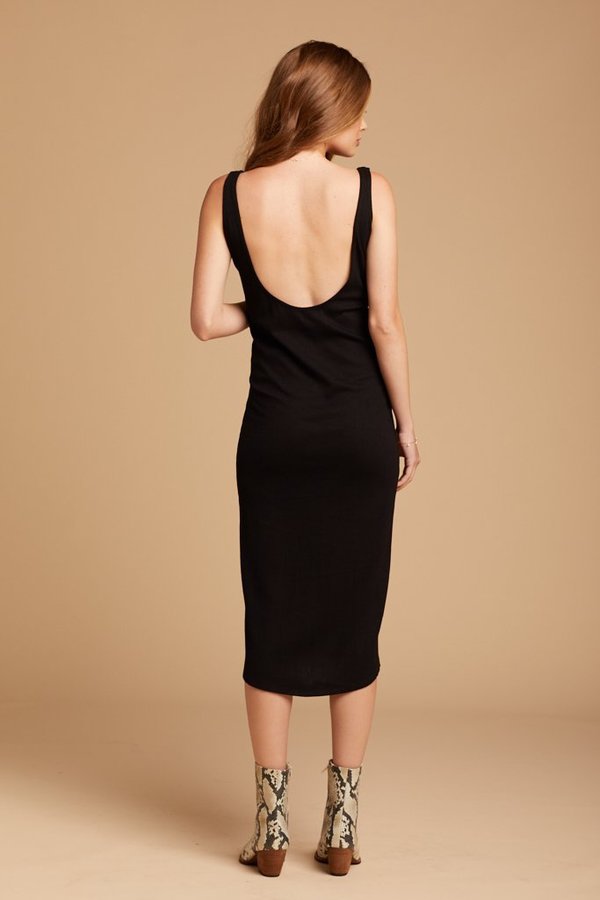 amuse society black dress Amuse Society Morning Market Midi Dress