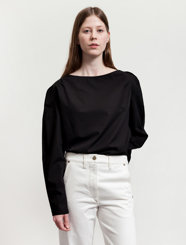 lemaire large sleeve blouse black garmentory lemaire large sleeve blouse black garmentory