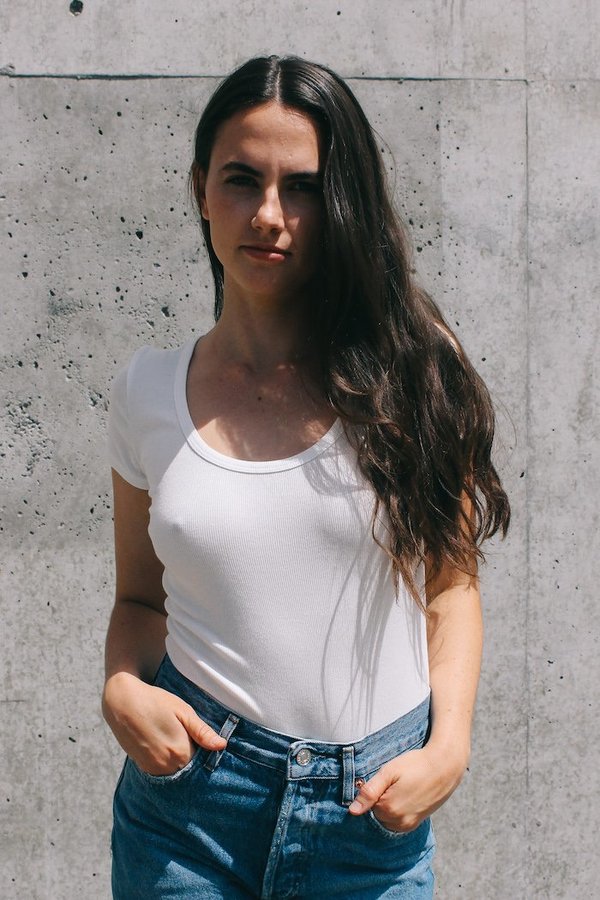 Agolde Short Sleeve Ribbed Bodysuit Agolde Short Sleeve Ribbed Bodysuit