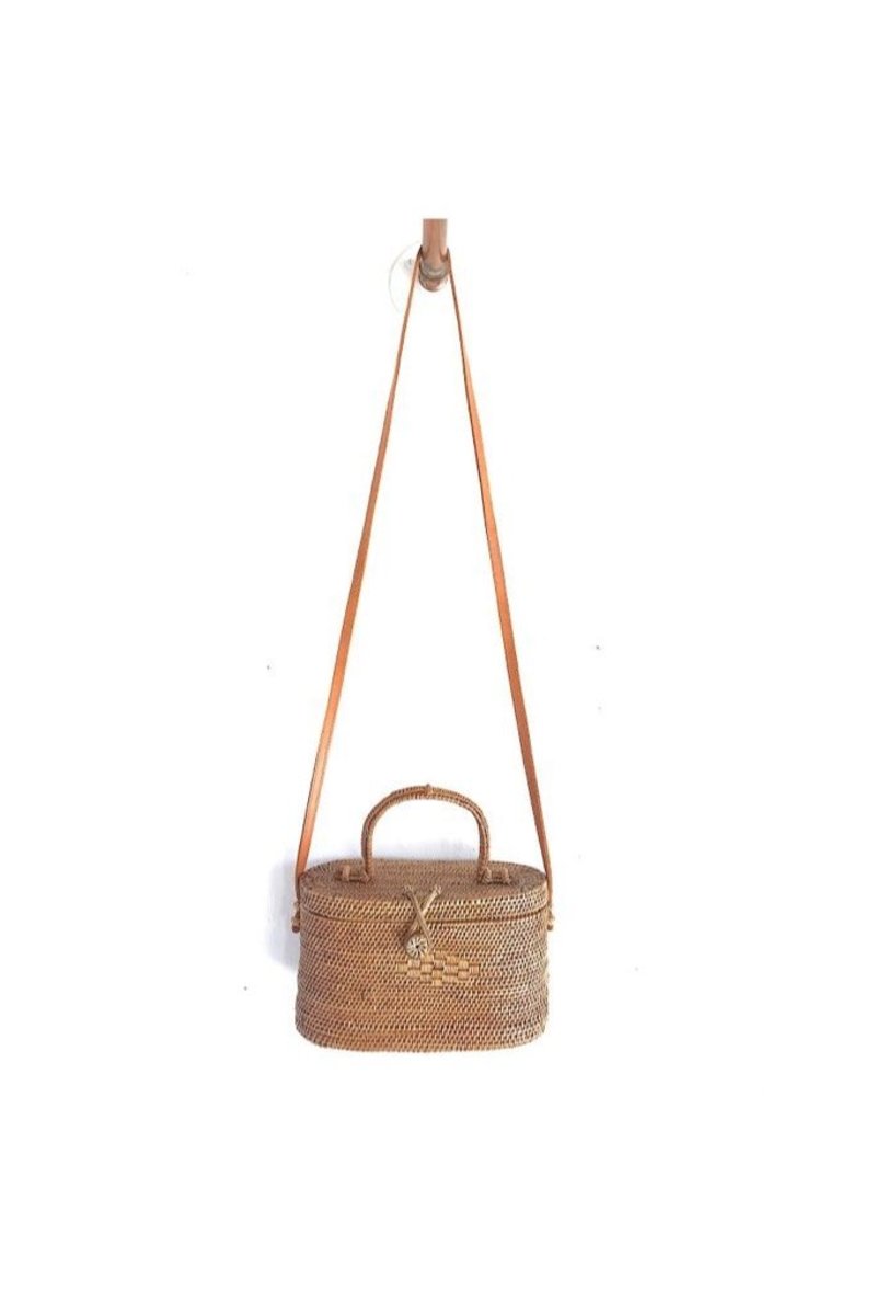 Street Level Cylinder Crossbody Bag - Tan
