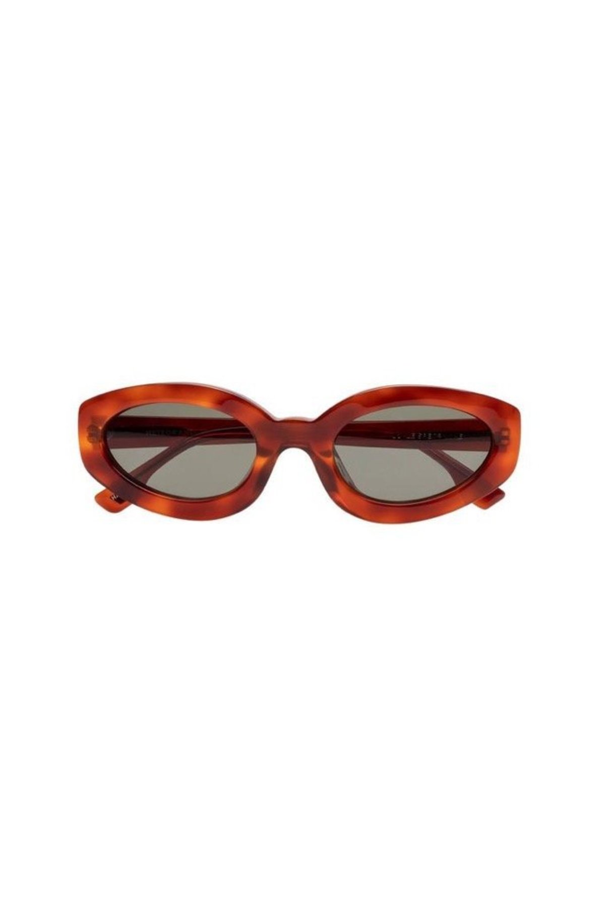 Le Specs  sunglasses Meteor Amour in Vintage White & Amber Tint Le Specs Work It! Vintage Tort Uni-Sex Oval Sunglasses  main image 4