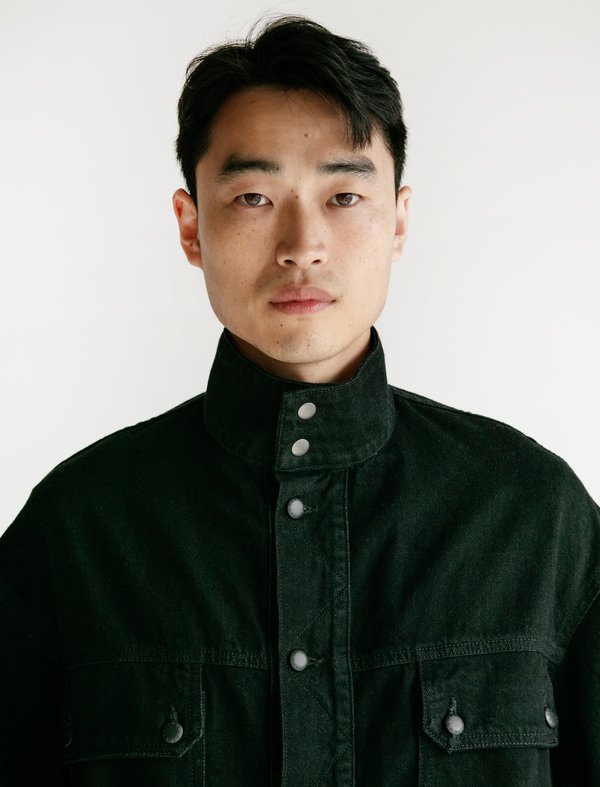 ECKHAUS LATTA Tethered Denim Jacket - Black ECKHAUS LATTA Tethered Denim Jacket - Black