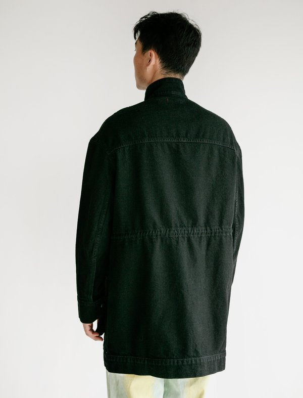 ECKHAUS LATTA Tethered Denim Jacket - Black ECKHAUS LATTA Tethered Denim Jacket - Black
