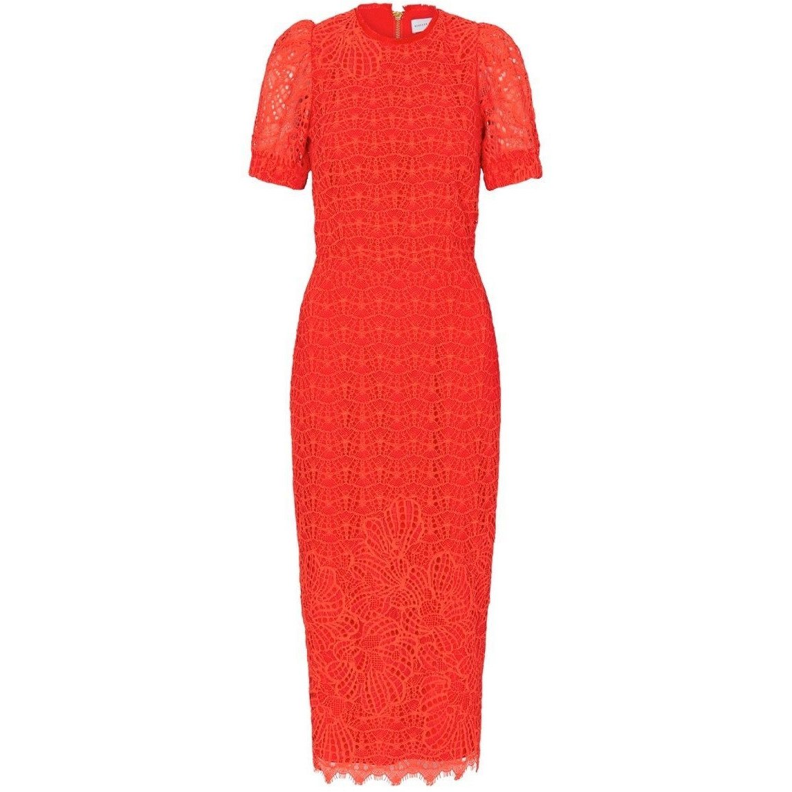 pilcro flutter sleeve midi dress Princess Neckline Flutter Sleeve Midi Dress in Peach (S-3XL)