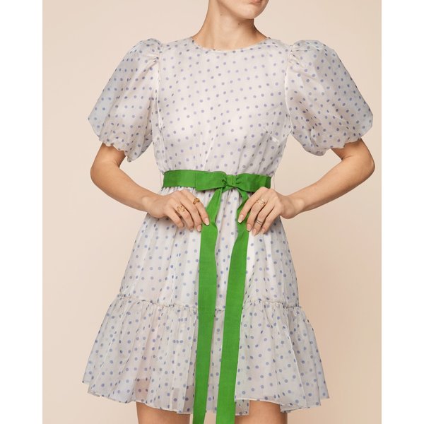 byTiMo Organza Mini Dress - Blue Dots | Garmentory