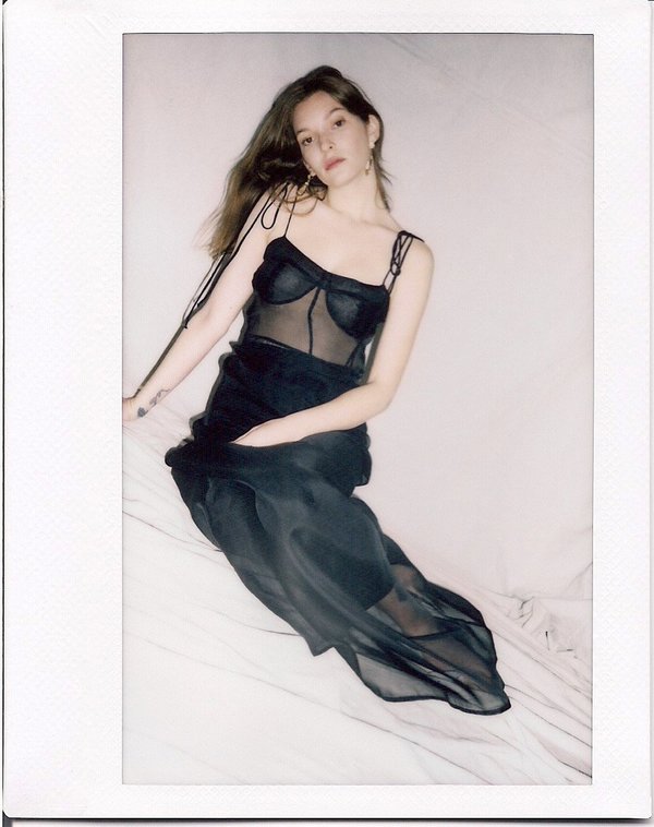 Kamperett RAE SILK ORGANZA DRESS - BLACK Kamperett RAE SILK ORGANZA DRESS - BLACK