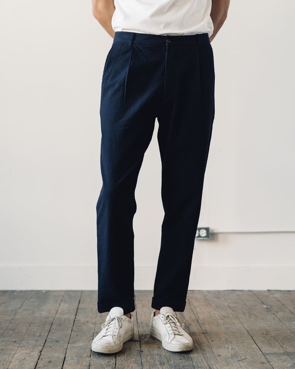 Pleated Pant - Navy | Garmentory