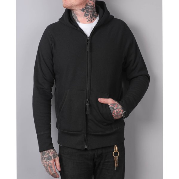3Sixteen Heavyweight Zip Hoody - Black | Garmentory
