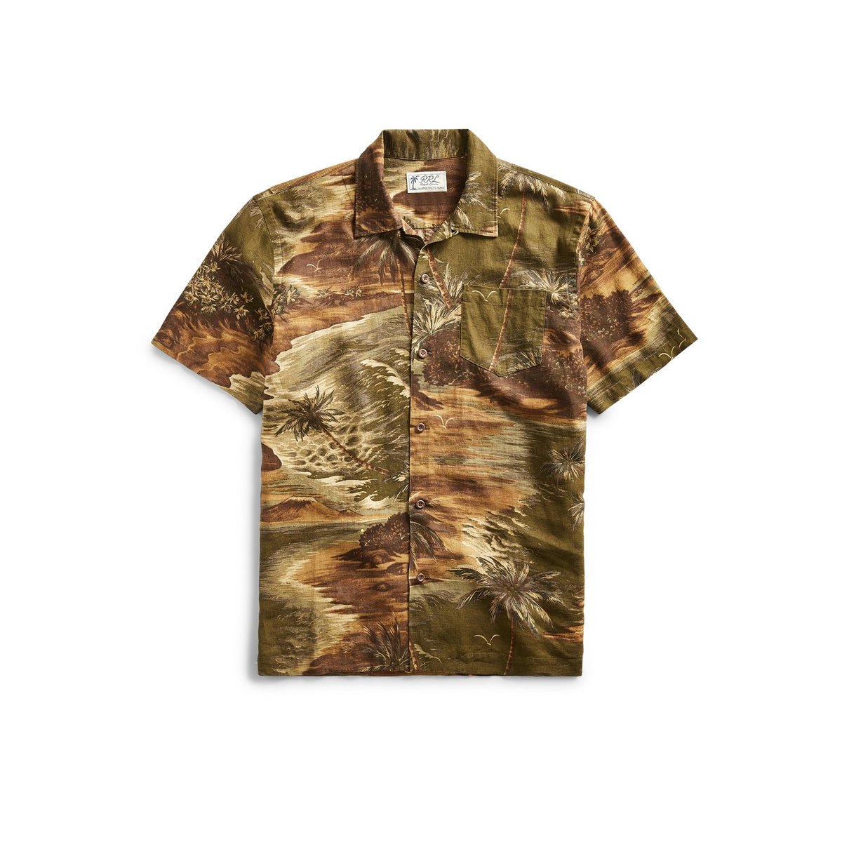 正規商品販売店 茶*味様 RRL TROPICAL PRINT CAMP SHIRTS L ラル 