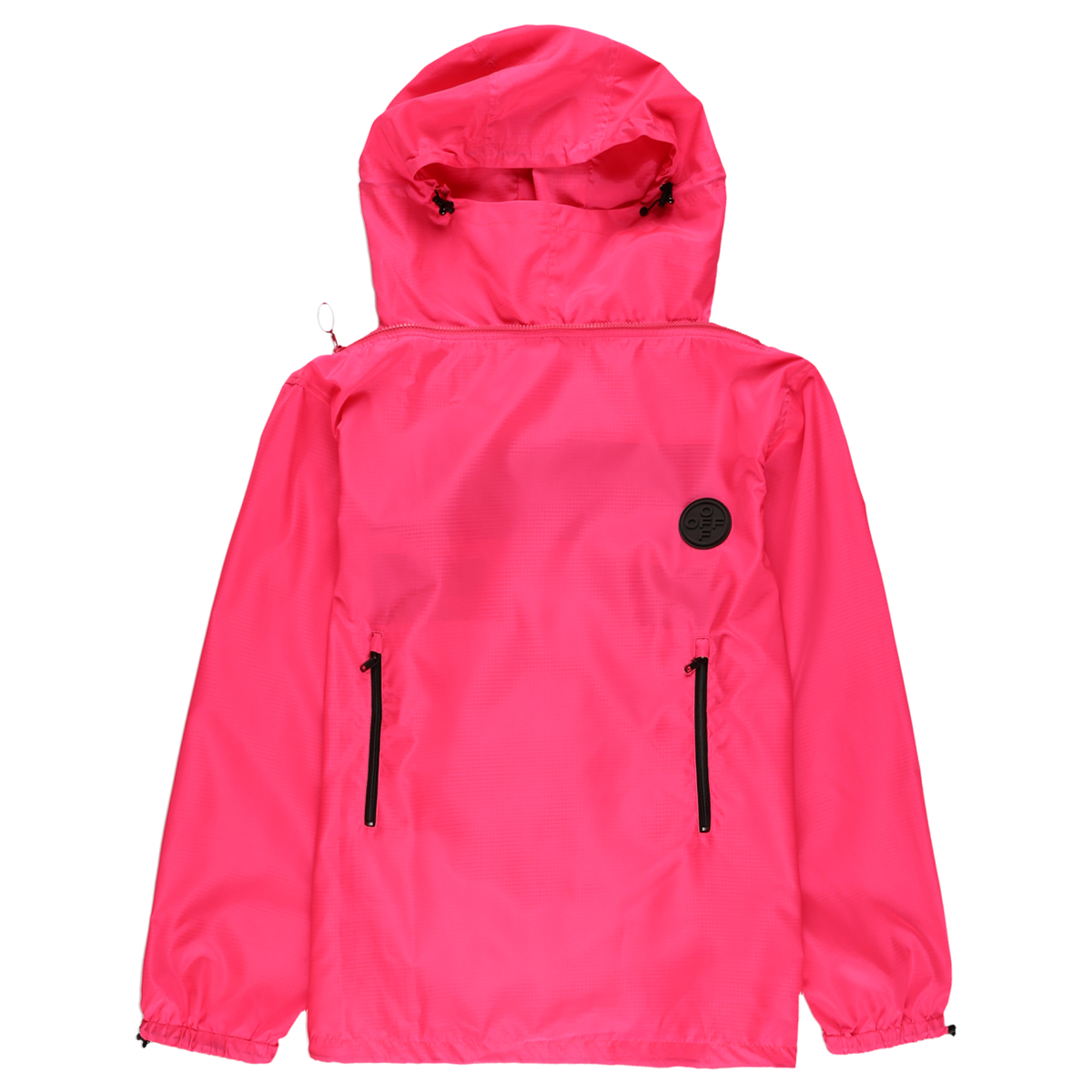 Off-White Arrows Windbreaker Anorak - Fuchsia/Black | Garmentory