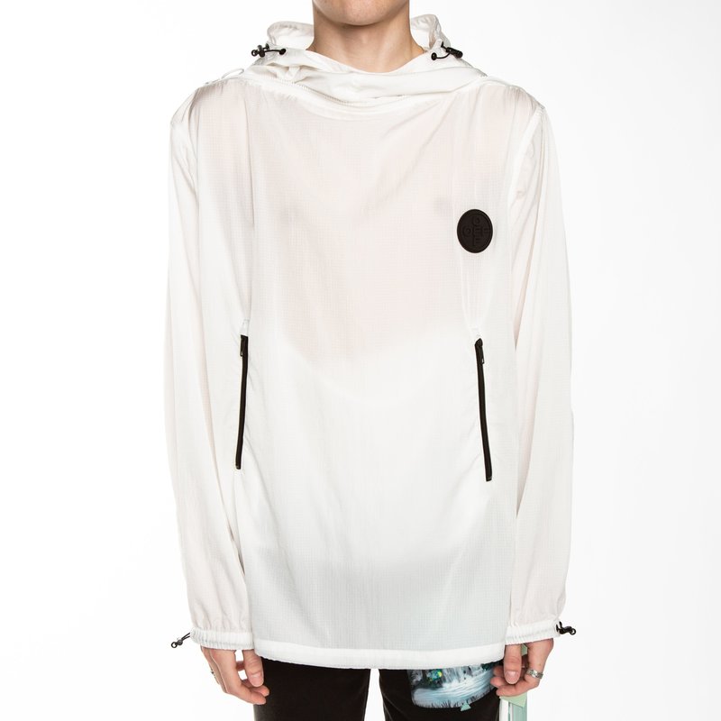 Off-White Arrows Windbreaker Anorak - White/Black | Garmentory