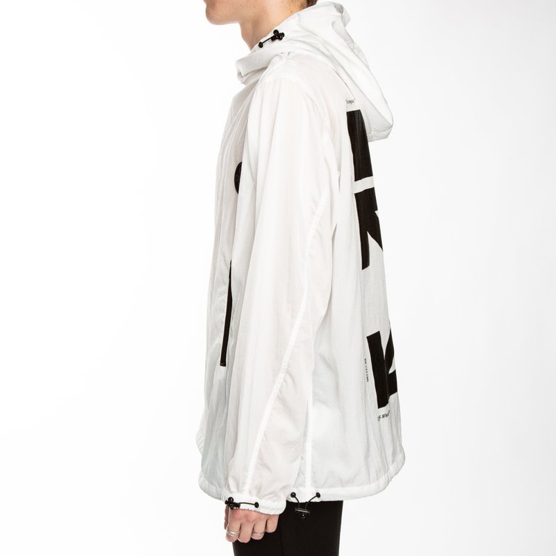 ジャケット・アウター off-white mesh pocket anorak Off-White Grey Mesh Pocket Anorak Jacket