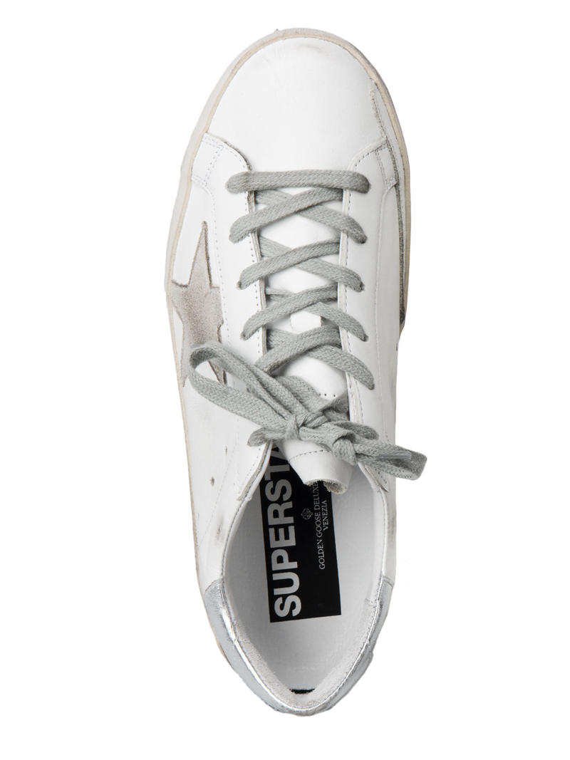 GOLDEN GOOSE DELUXE BRAND SUPERSTAR SNEAKER WITH METAL