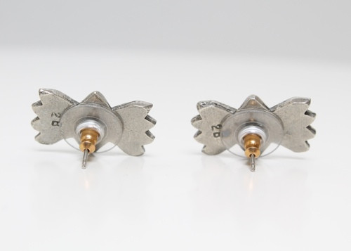 the 2 bandits bandit bow tie stud earrings the 2 bandits bandit bow tie stud earrings