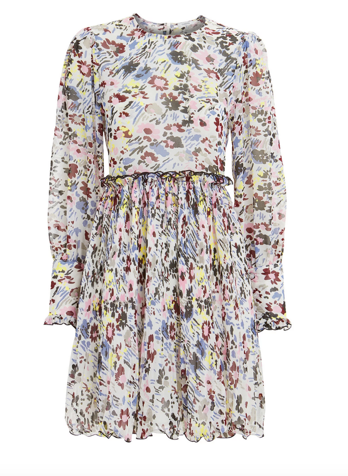Ganni Mini Dress - Egret | Garmentory