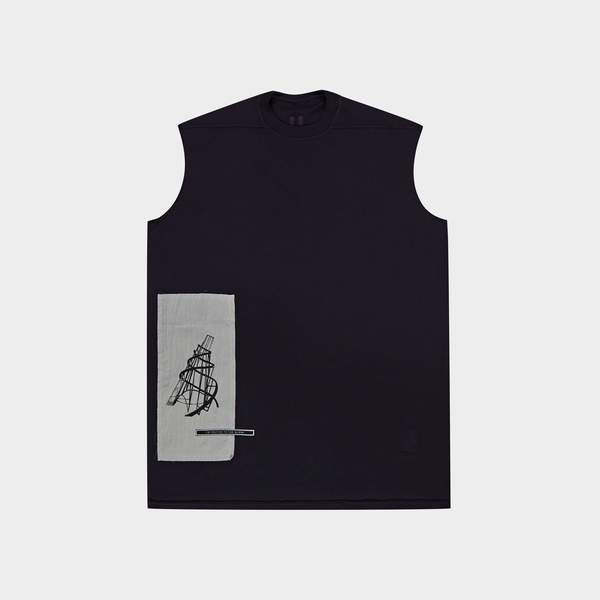 Rick Owens Tarp Tee - Indigo | Garmentory